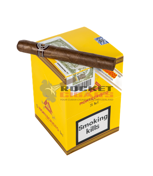 Rocket Cigar on top Montecristo No. 4 (5x5)
